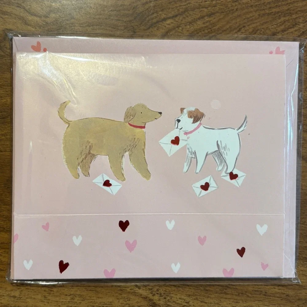 Delighted Shadowbox Valentine's Day Greeting Card Dogs Light Up I Wuff You